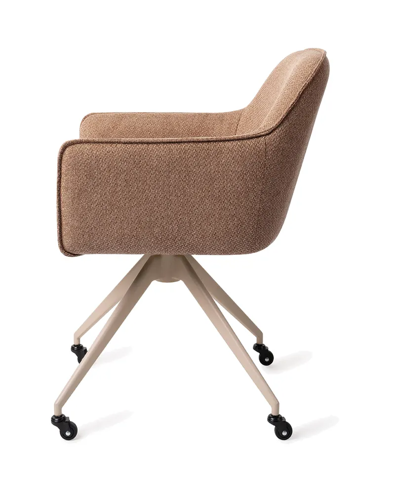 Hofu Esszimmerstuhl von Jesper Home in French Toast, Glide, Beige, Ansicht 2