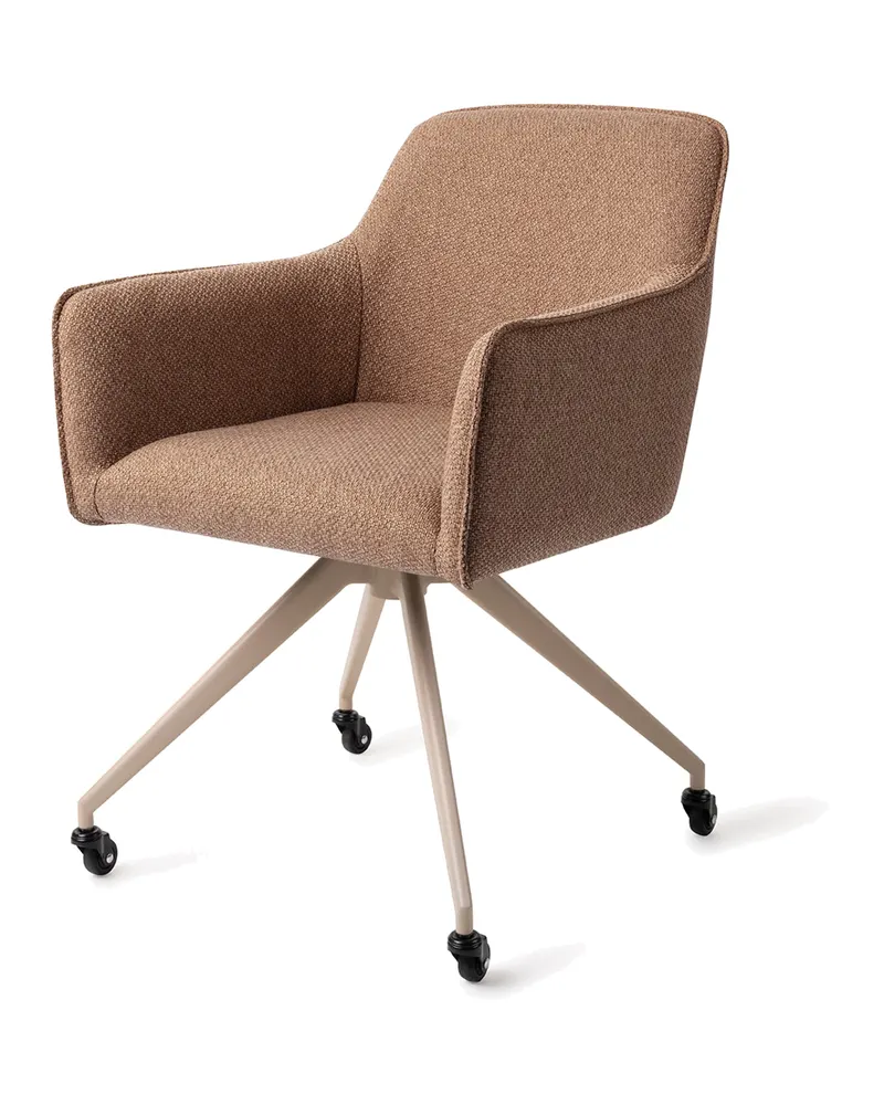 Hofu Esszimmerstuhl von Jesper Home in French Toast, Glide, Beige, Ansicht 3