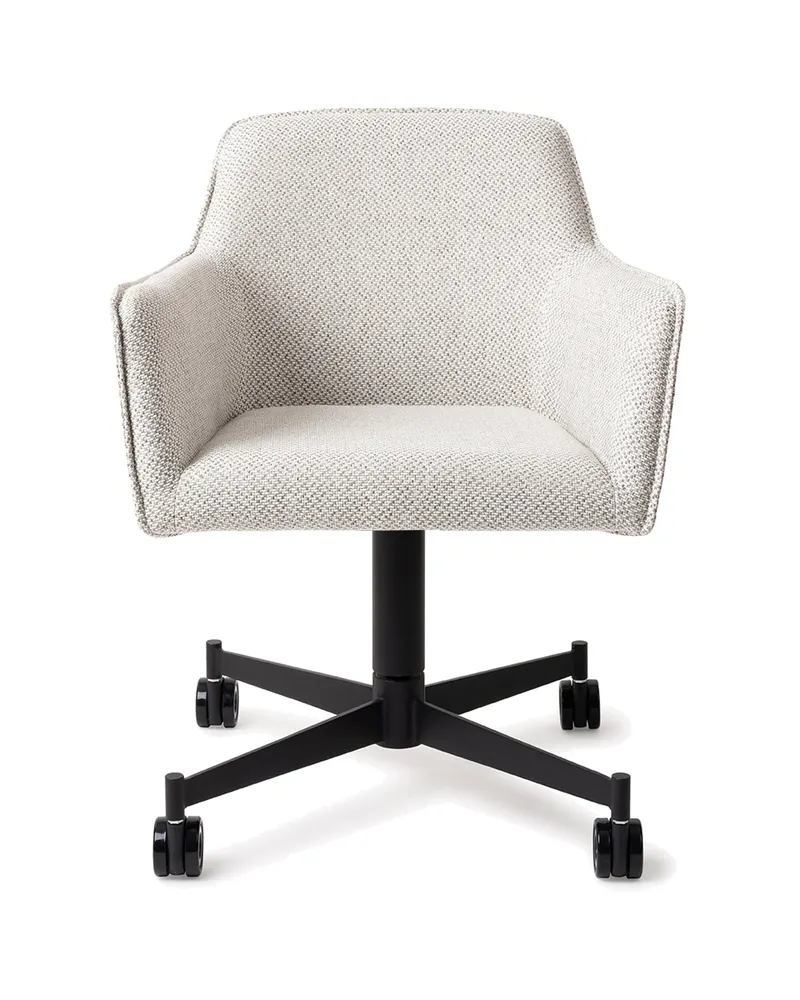 Hofu Esszimmerstuhl von Jesper Home in Checker's Charm, Caster, Schwarz, Ansicht 1