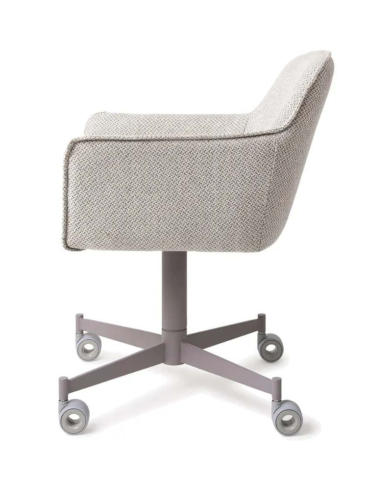 Hofu Esszimmerstuhl von Jesper Home in Checker's Charm, Caster, Grau, Ansicht 2