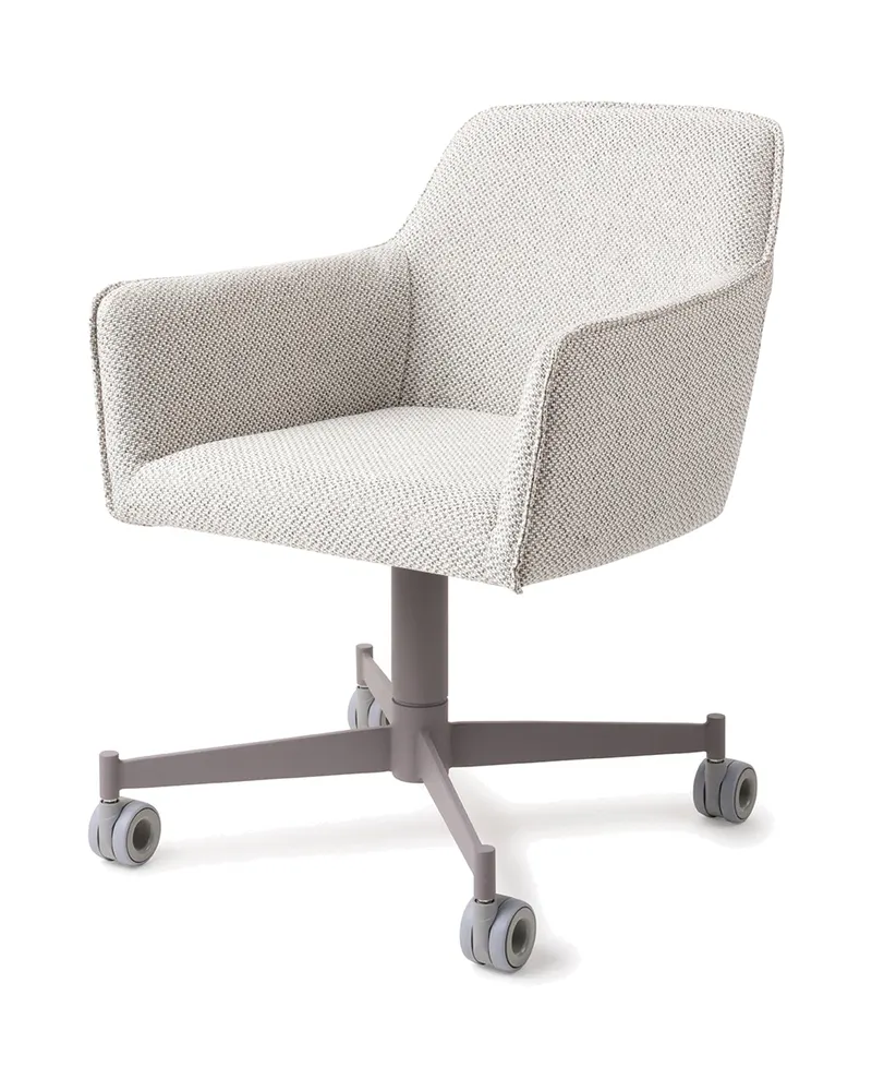 Hofu Esszimmerstuhl von Jesper Home in Checker's Charm, Caster, Grau, Ansicht 3