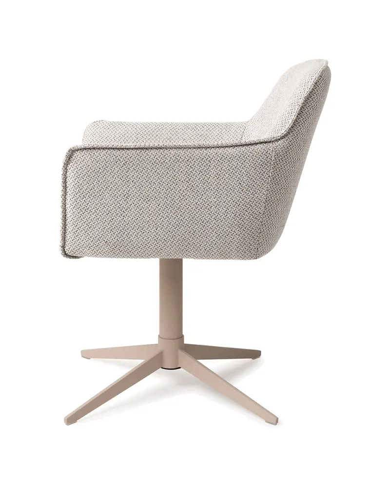 Hofu Esszimmerstuhl von Jesper Home in Checker's Charm, Quad, Beige, Ansicht 2