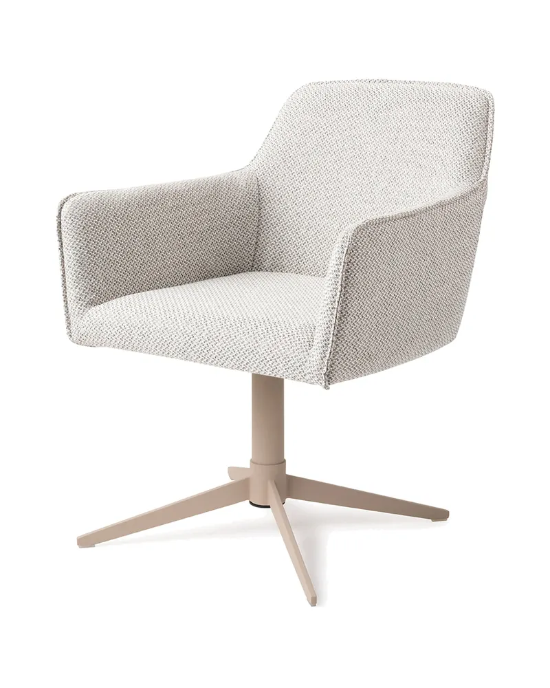 Hofu Esszimmerstuhl von Jesper Home in Checker's Charm, Quad, Beige, Ansicht 3