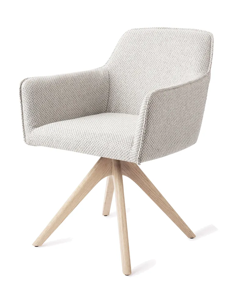 Hofu Esszimmerstuhl von Jesper Home in Checker's Charm, Revolve Oak, Gebleicht, Ansicht 3