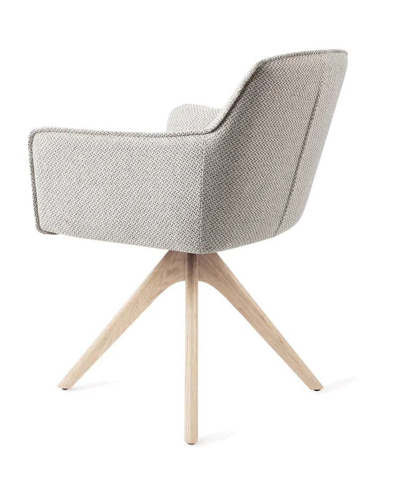 Hofu Esszimmerstuhl von Jesper Home in Checker's Charm, Revolve Oak, Gebleicht, Ansicht 4