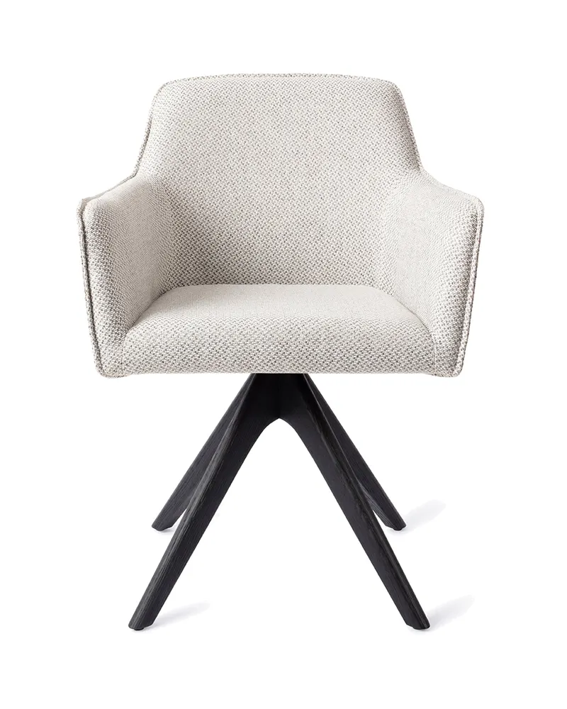 Hofu Esszimmerstuhl von Jesper Home in Checker's Charm, Revolve Oak, Schwarz, Ansicht 1