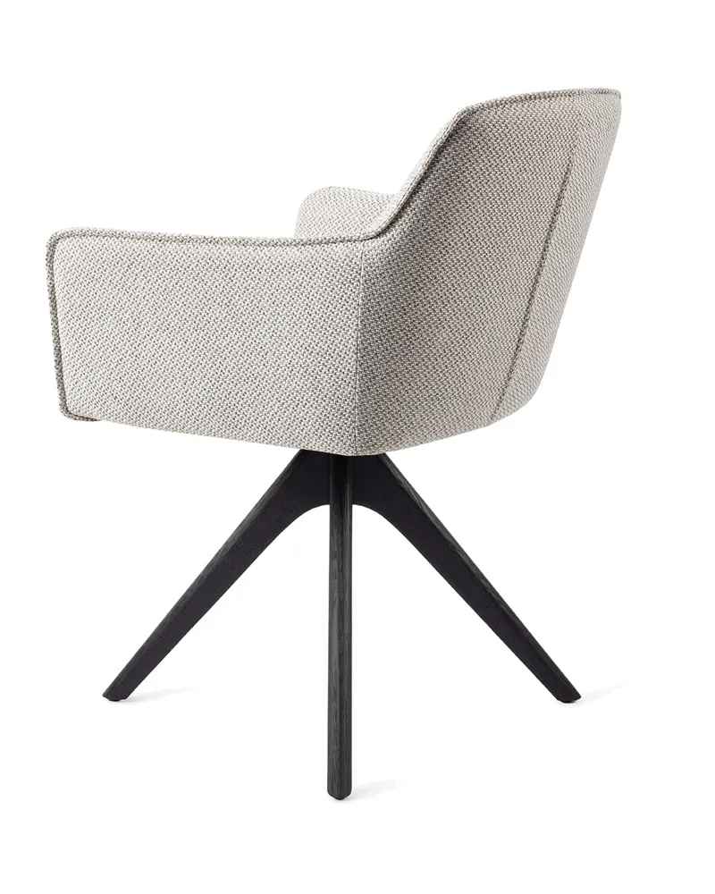 Hofu Esszimmerstuhl von Jesper Home in Checker's Charm, Revolve Oak, Schwarz, Ansicht 4
