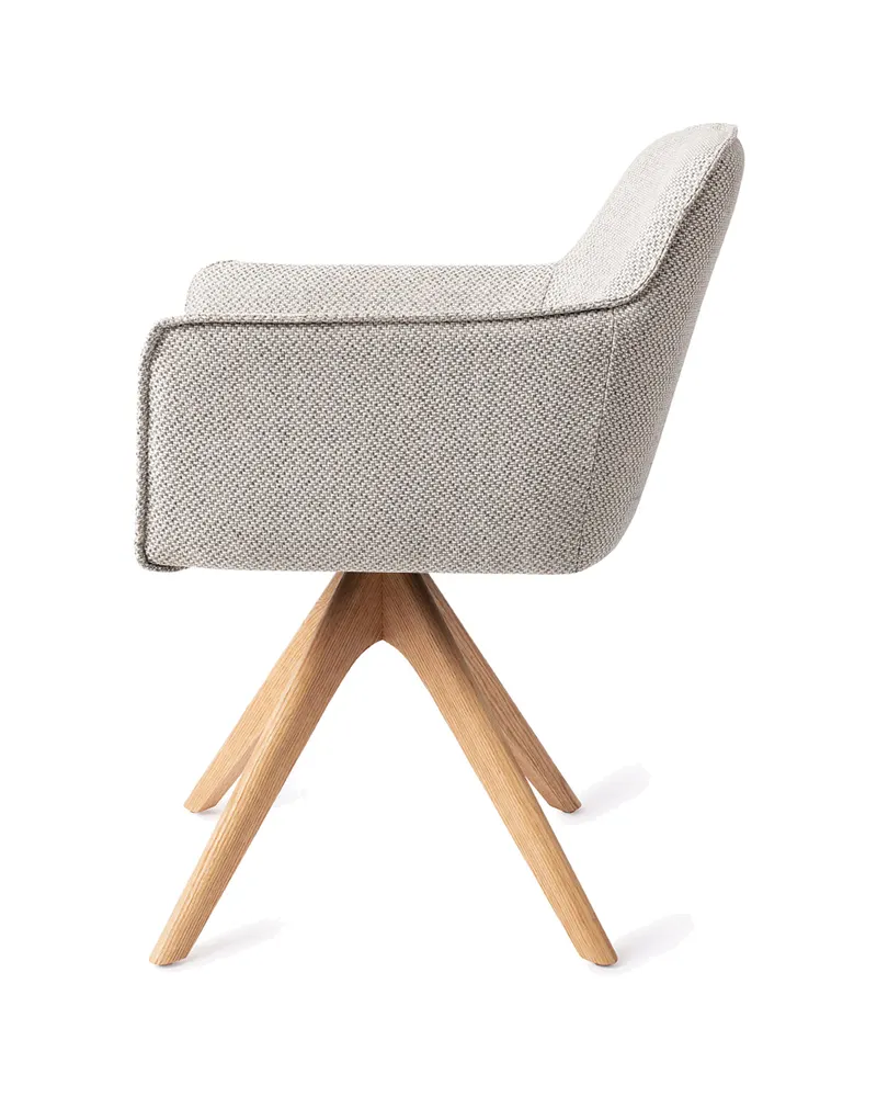 Hofu Esszimmerstuhl von Jesper Home in Checker's Charm, Revolve Oak, Natur, Ansicht 2