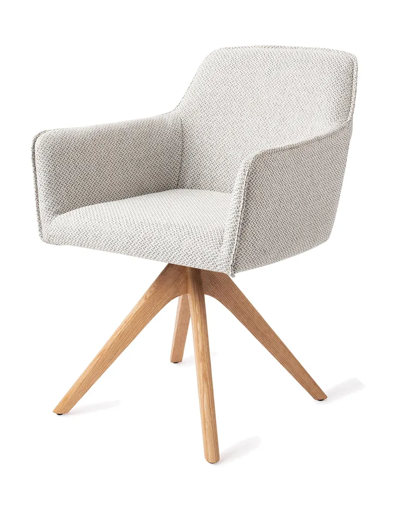 Hofu Esszimmerstuhl von Jesper Home in Checker's Charm, Revolve Oak, Natur, Ansicht 3