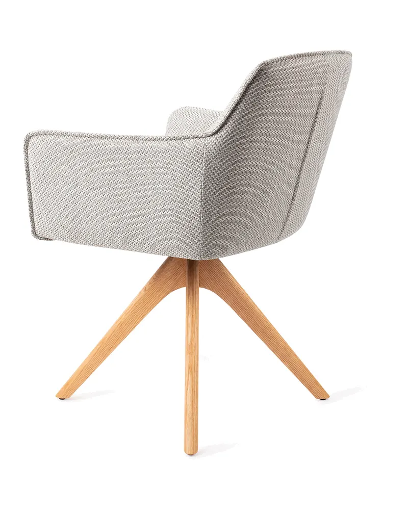 Hofu Esszimmerstuhl von Jesper Home in Checker's Charm, Revolve Oak, Natur, Ansicht 4