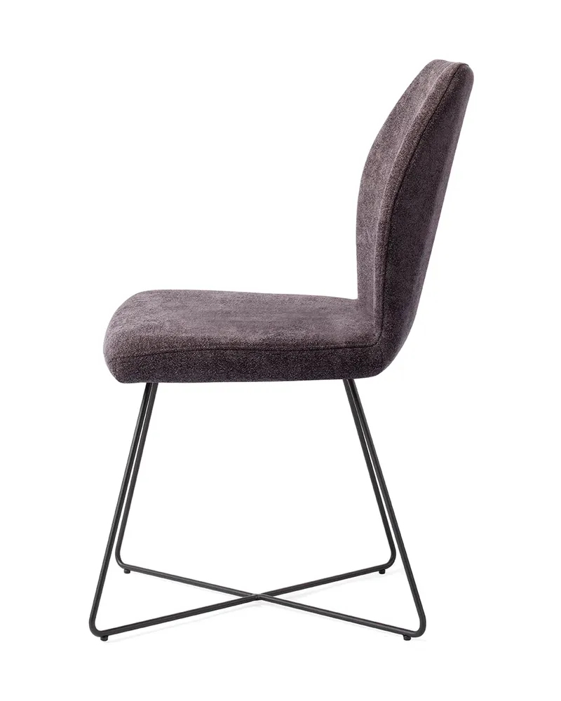 Ikata Esszimmerstuhl von Jesper Home in Almost Black, Cross, Schwarz, Ansicht 2