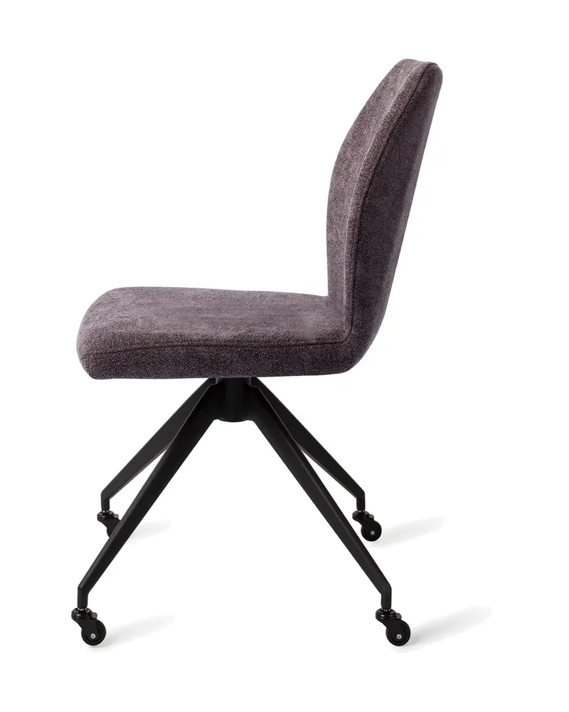 Ikata Esszimmerstuhl von Jesper Home in Almost Black, Glide, Schwarz, Ansicht 2