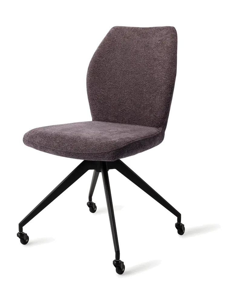 Ikata Esszimmerstuhl von Jesper Home in Almost Black, Glide, Schwarz, Ansicht 3