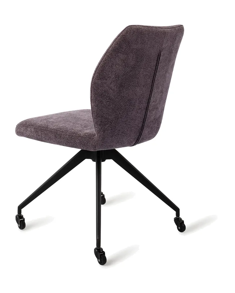 Ikata Esszimmerstuhl von Jesper Home in Almost Black, Glide, Schwarz, Ansicht 4