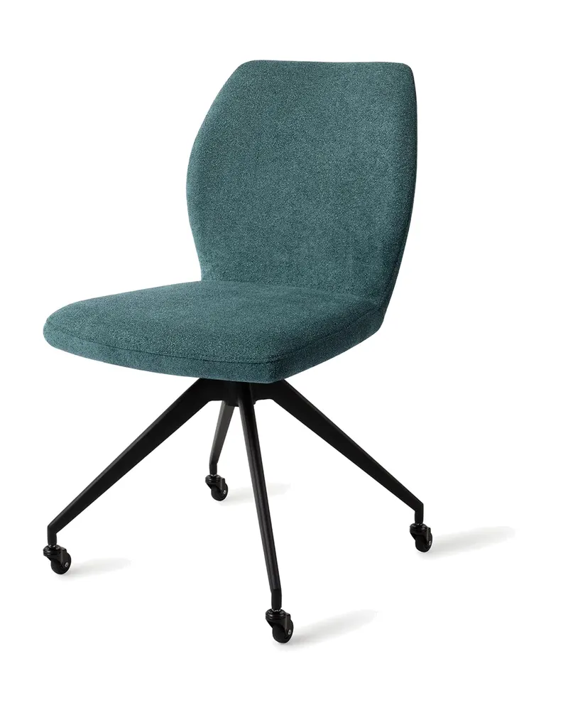 Ikata Esszimmerstuhl von Jesper Home in Merry Mermaid, Glide, Schwarz, Ansicht 3