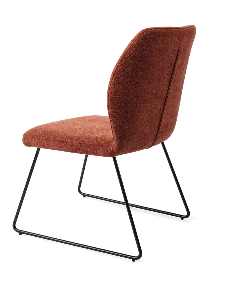 Ikata Esszimmerstuhl von Jesper Home in Cosy Copper, Slide, Schwarz, Ansicht 4