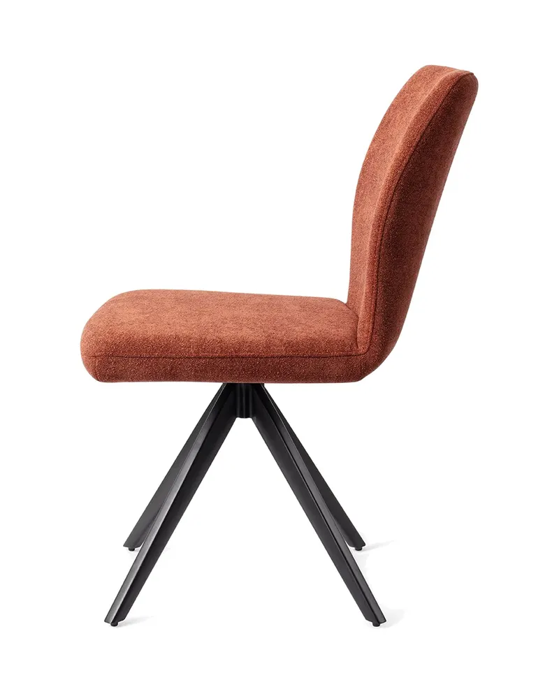 Ikata Esszimmerstuhl von Jesper Home in Cosy Copper, Turn, Schwarz, Ansicht 2