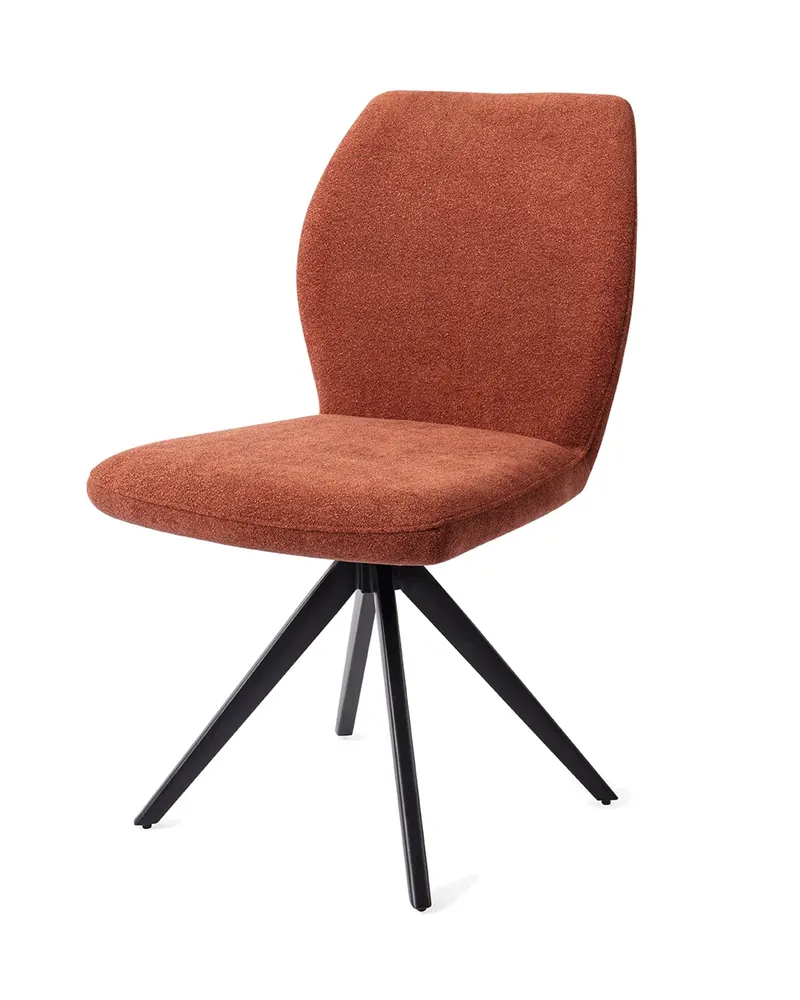 Ikata Esszimmerstuhl von Jesper Home in Cosy Copper, Turn, Schwarz, Ansicht 3