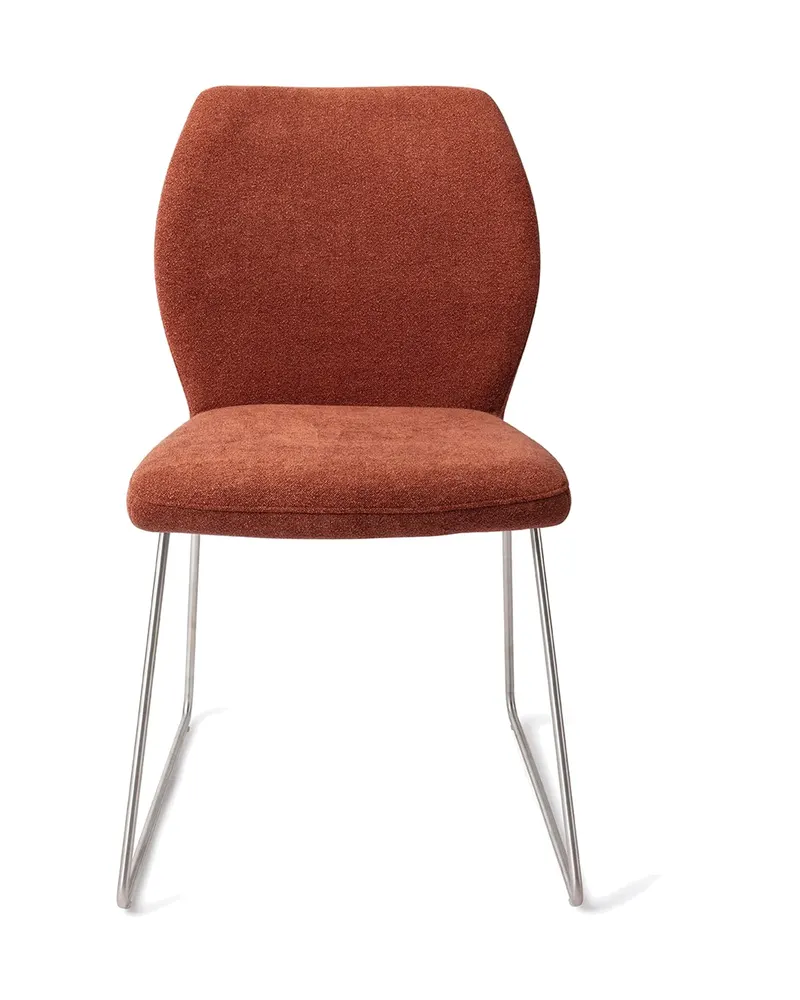 Ikata Esszimmerstuhl von Jesper Home in Cosy Copper, Slide, Edelstahl, Ansicht 1