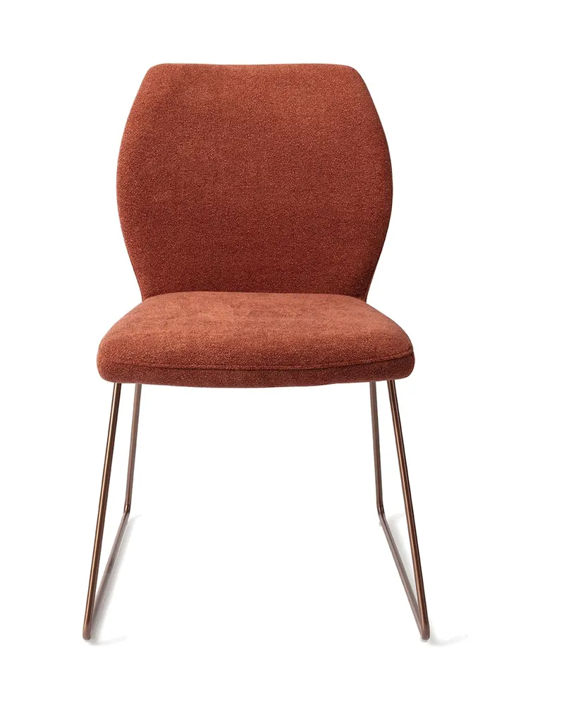 Ikata Esszimmerstuhl von Jesper Home in Cosy Copper, Slide, Roségold, Ansicht 1
