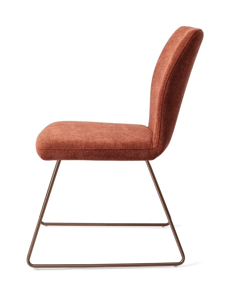 Ikata Esszimmerstuhl von Jesper Home in Cosy Copper, Slide, Roségold, Ansicht 2