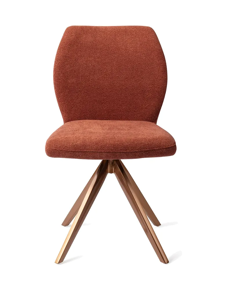 Ikata Esszimmerstuhl von Jesper Home in Cosy Copper, Turn, Roségold, Ansicht 1