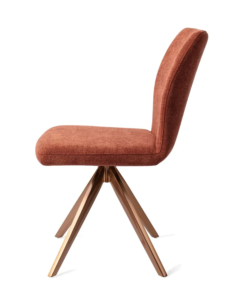 Ikata Esszimmerstuhl von Jesper Home in Cosy Copper, Turn, Roségold, Ansicht 2