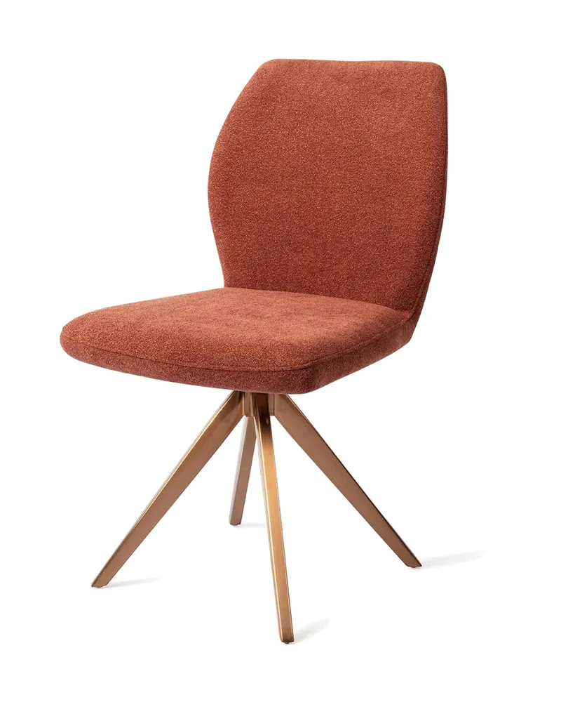 Ikata Esszimmerstuhl von Jesper Home in Cosy Copper, Turn, Roségold, Ansicht 3