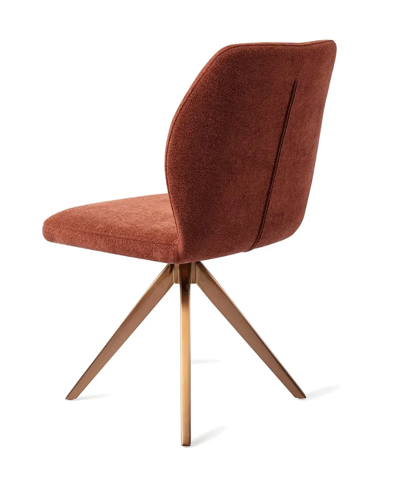 Ikata Esszimmerstuhl von Jesper Home in Cosy Copper, Turn, Roségold, Ansicht 4