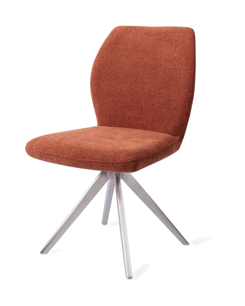 Ikata Esszimmerstuhl von Jesper Home in Cosy Copper, Turn, Edelstahl, Ansicht 3