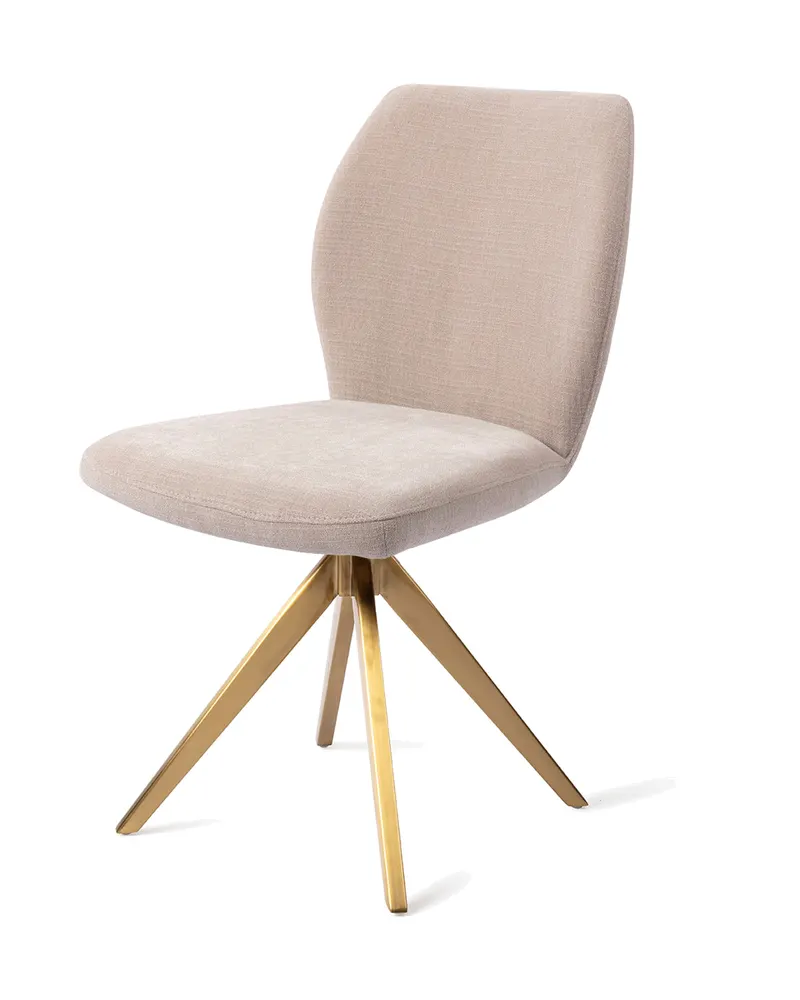 Ikata Esszimmerstuhl von Jesper Home in Sandy Beach, Turn, Gold, Ansicht 3