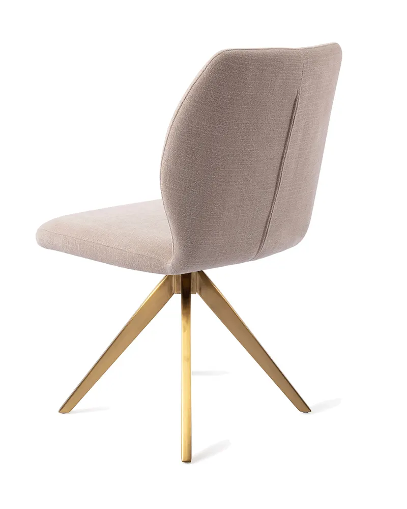 Ikata Esszimmerstuhl von Jesper Home in Sandy Beach, Turn, Gold, Ansicht 4