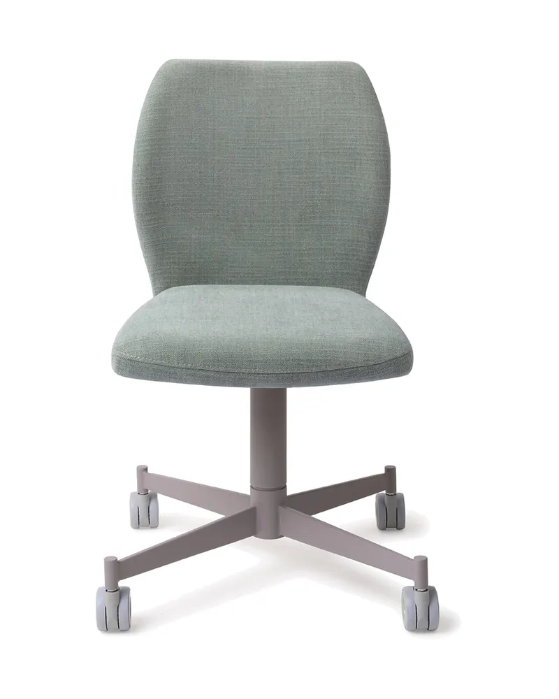 Ikata Esszimmerstuhl von Jesper Home in Breezy Blue, Caster, Grau, Ansicht 1