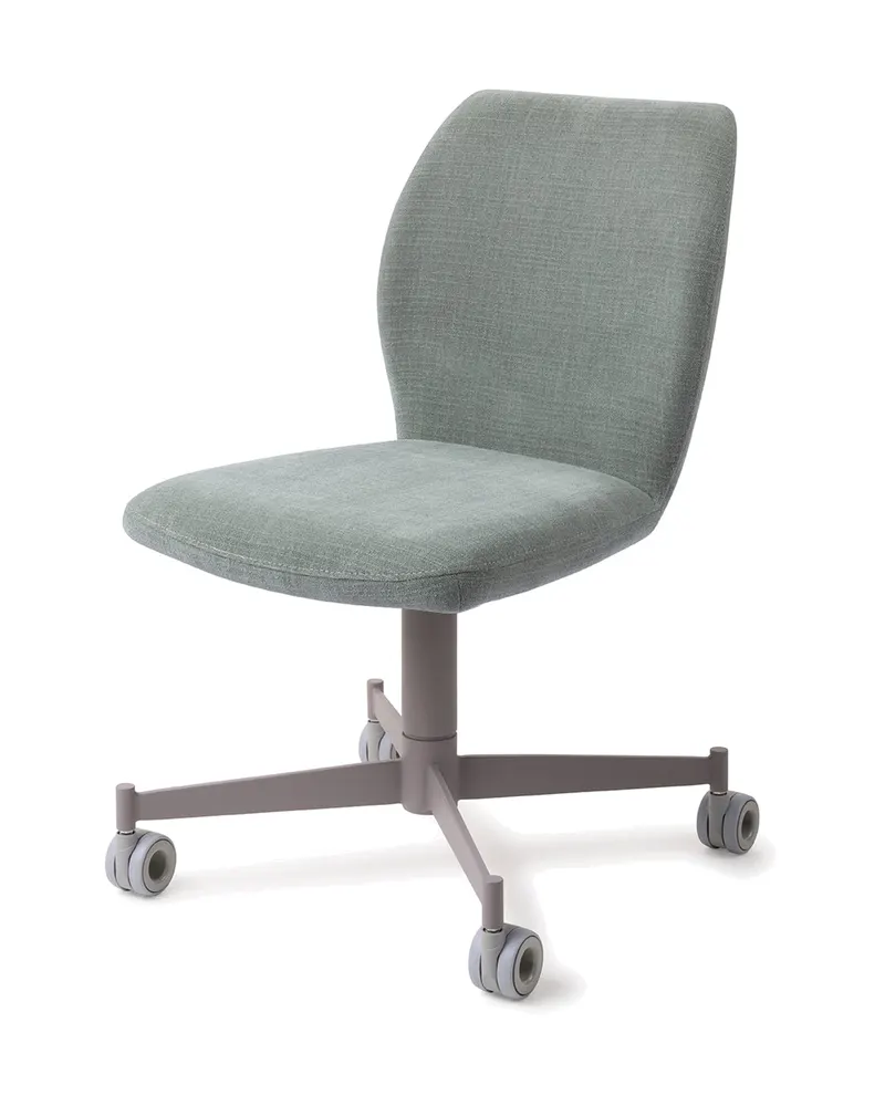 Ikata Esszimmerstuhl von Jesper Home in Breezy Blue, Caster, Grau, Ansicht 3