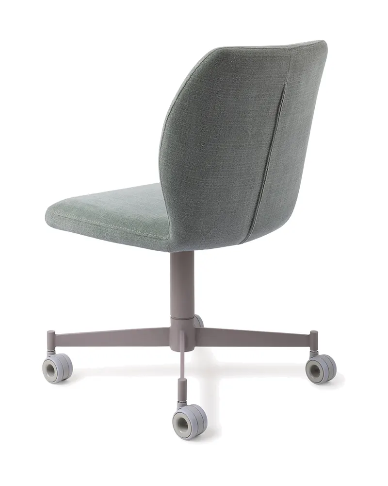 Ikata Esszimmerstuhl von Jesper Home in Breezy Blue, Caster, Grau, Ansicht 4