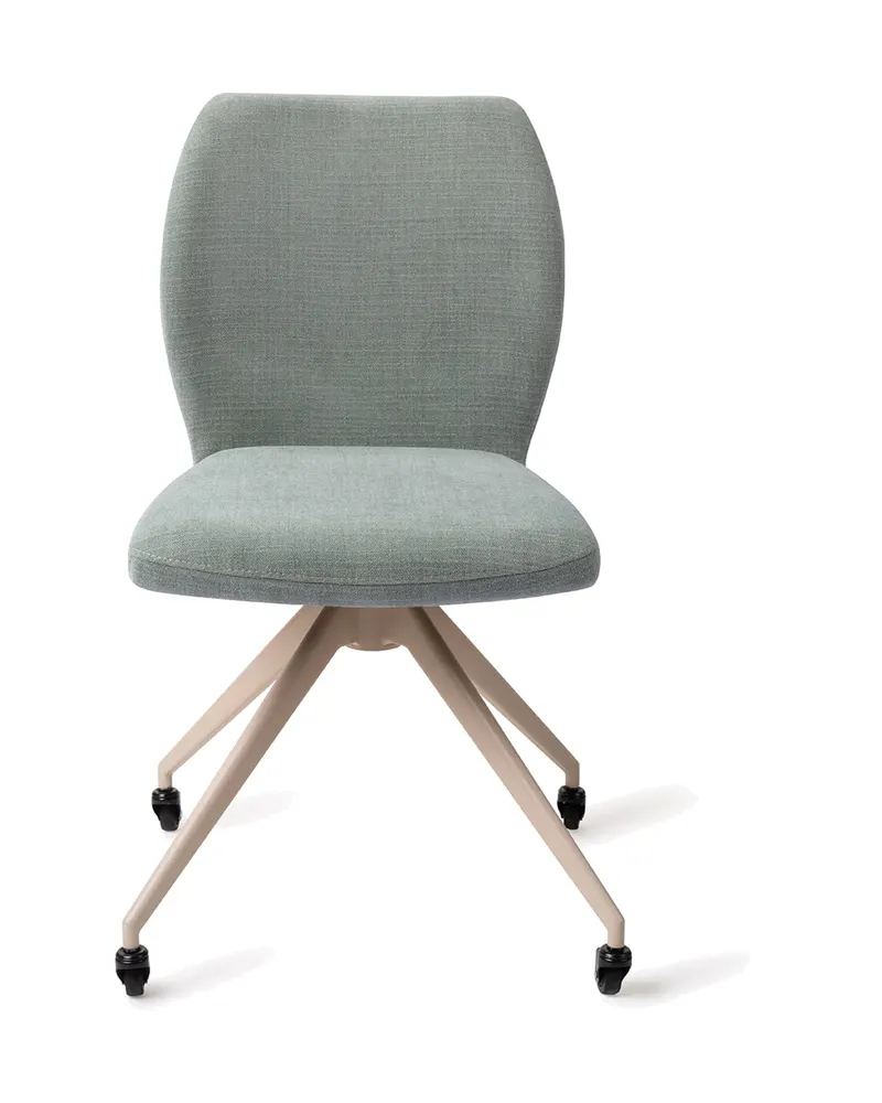 Ikata Esszimmerstuhl von Jesper Home in Breezy Blue, Glide, Beige, Ansicht 1