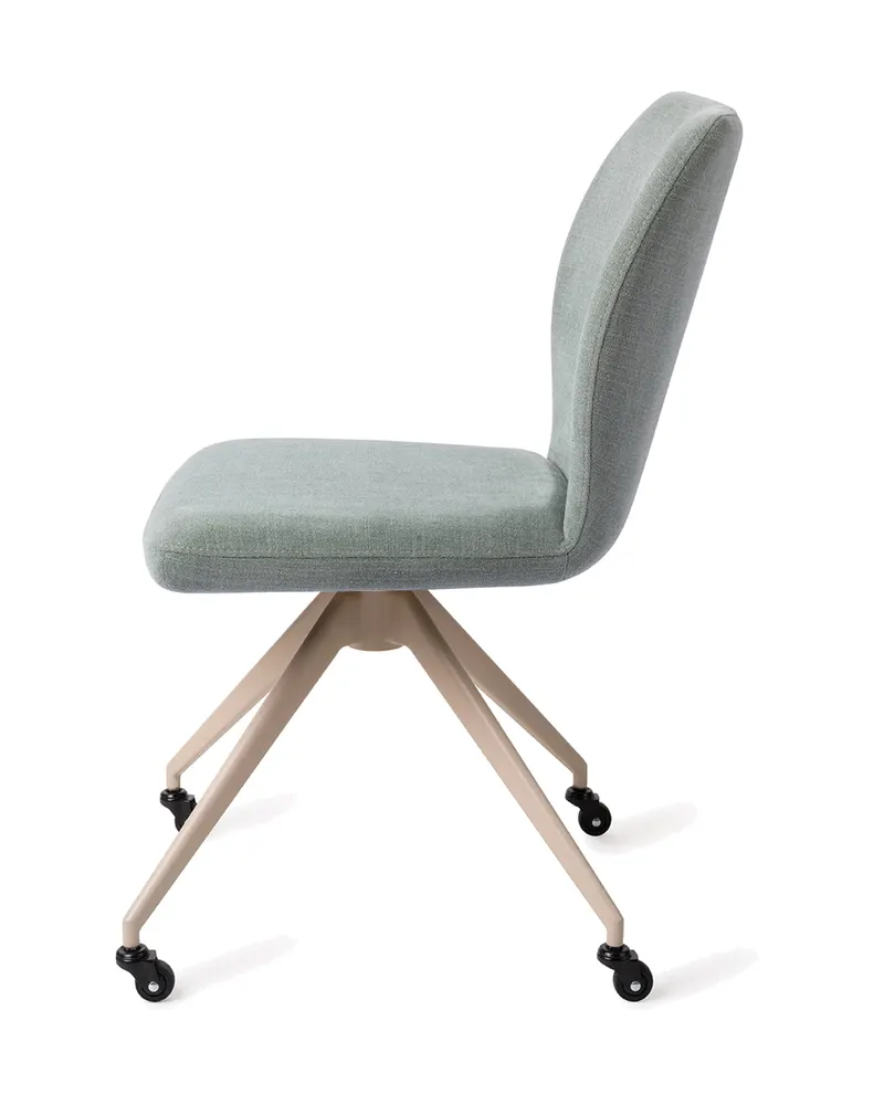 Ikata Esszimmerstuhl von Jesper Home in Breezy Blue, Glide, Beige, Ansicht 2