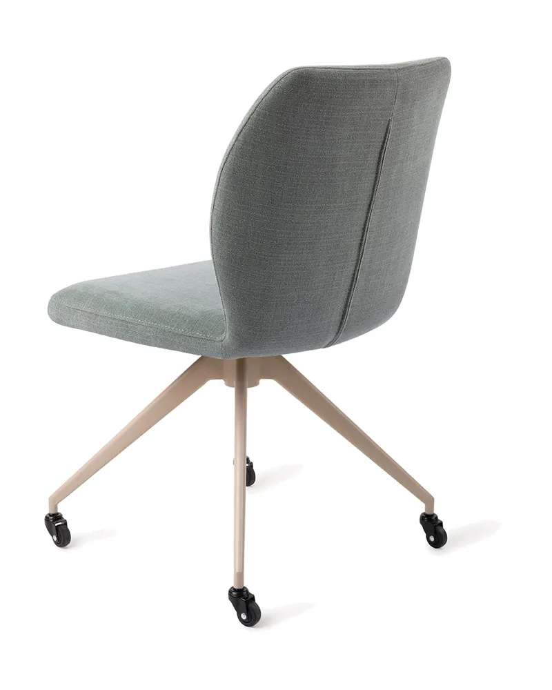 Ikata Esszimmerstuhl von Jesper Home in Breezy Blue, Glide, Beige, Ansicht 4