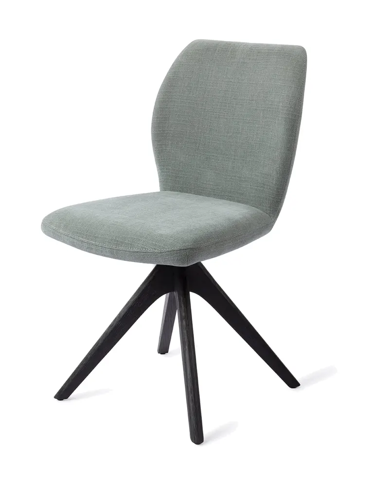 Ikata Esszimmerstuhl von Jesper Home in Breezy Blue, Revolve Oak, Schwarz, Ansicht 3