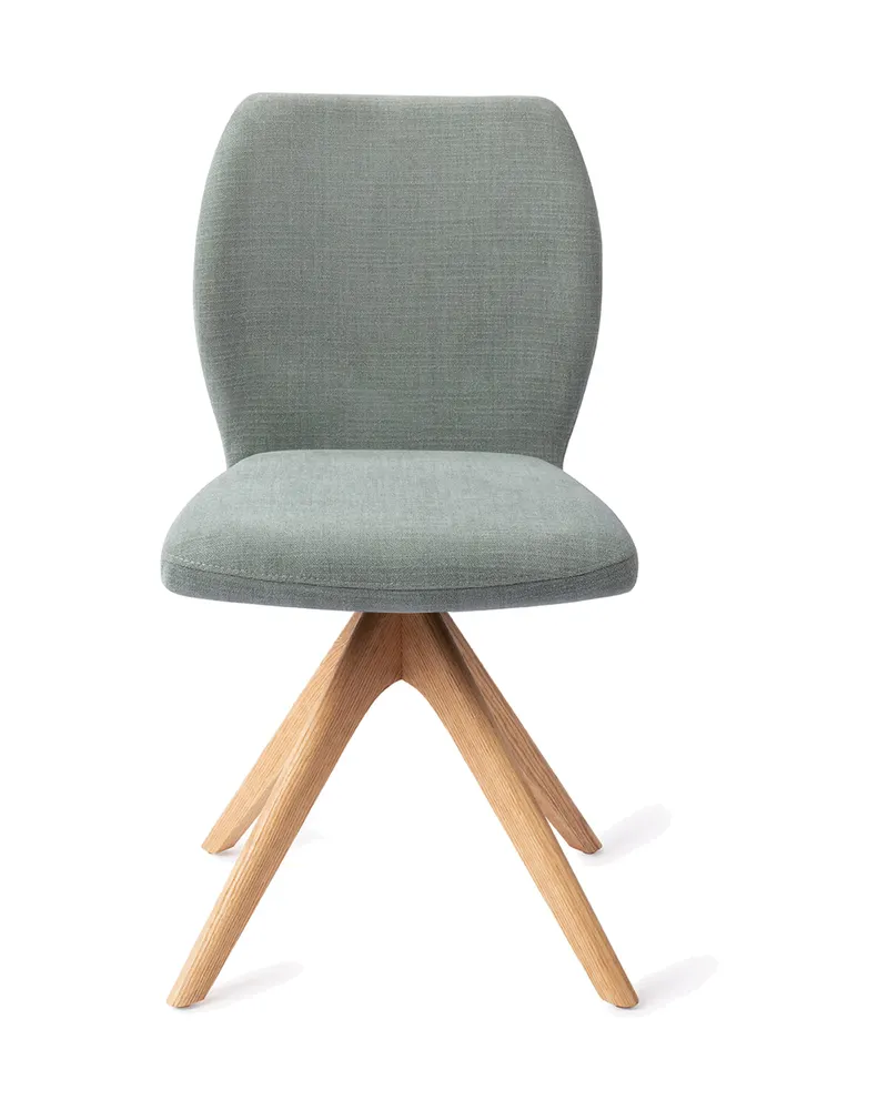 Ikata Esszimmerstuhl von Jesper Home in Breezy Blue, Revolve Oak, Natur, Ansicht 1