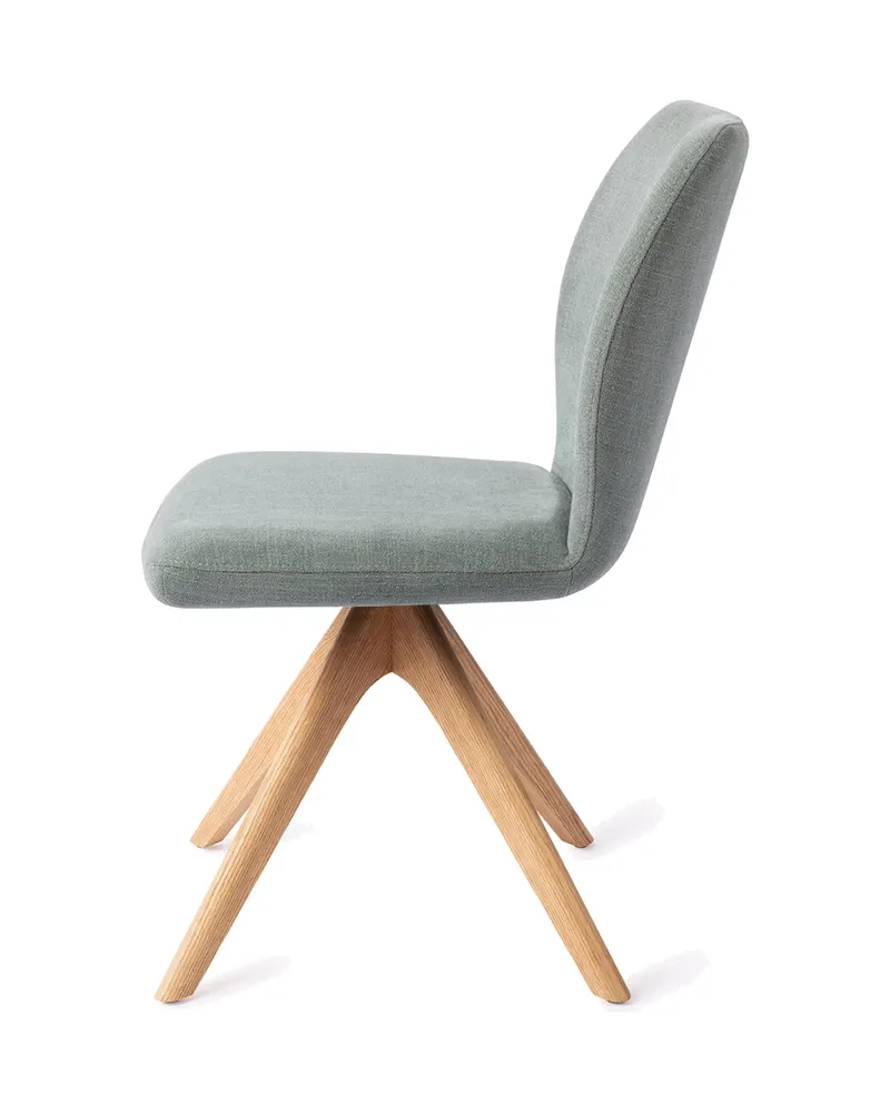 Ikata Esszimmerstuhl von Jesper Home in Breezy Blue, Revolve Oak, Natur, Ansicht 2