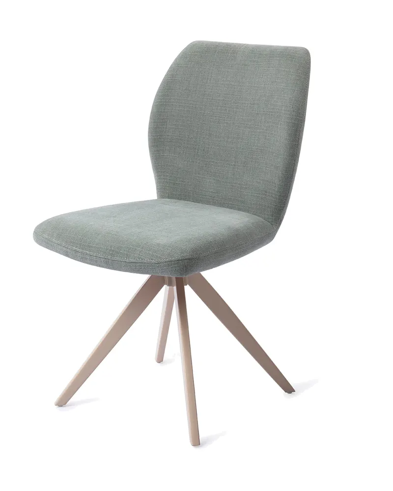 Ikata Esszimmerstuhl von Jesper Home in Breezy Blue, Turn, Beige, Ansicht 3