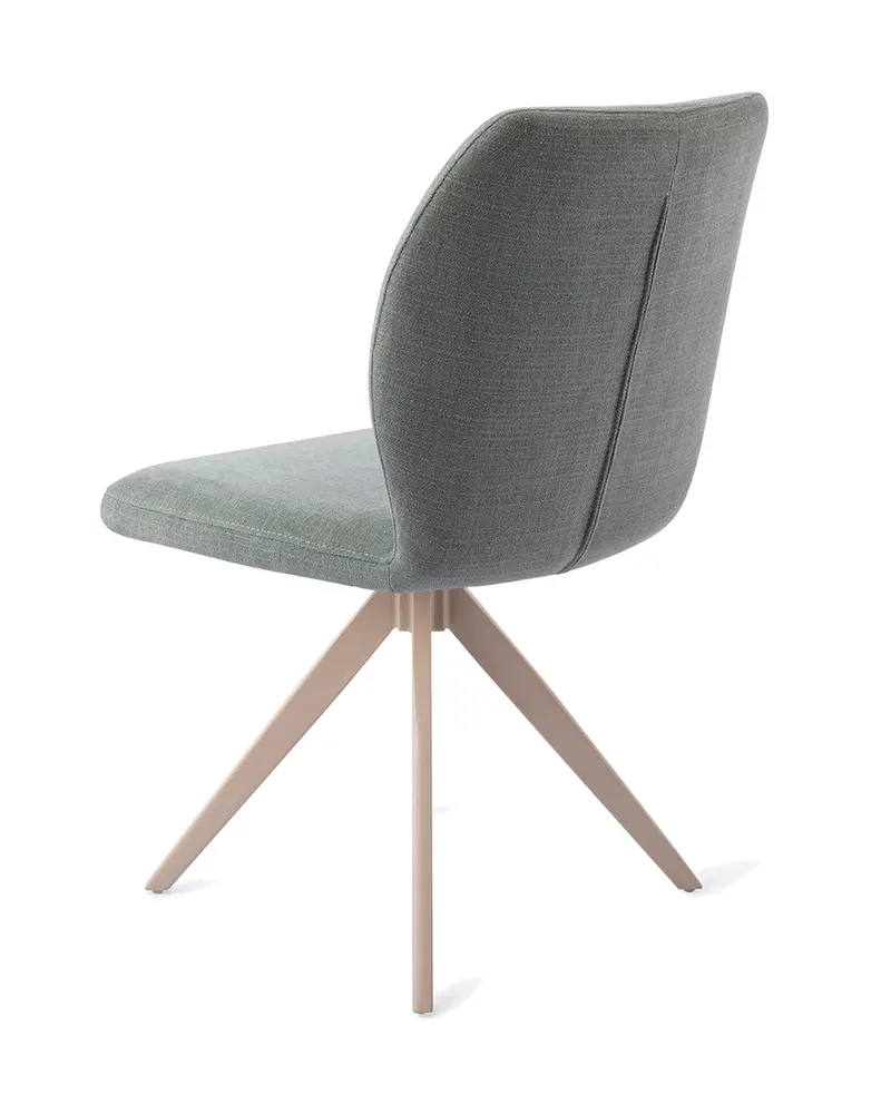 Ikata Esszimmerstuhl von Jesper Home in Breezy Blue, Turn, Beige, Ansicht 4