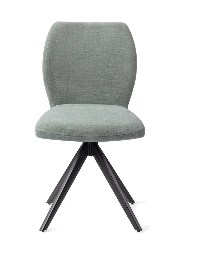 Ikata Esszimmerstuhl von Jesper Home in Breezy Blue, Turn, Schwarz, Ansicht 1