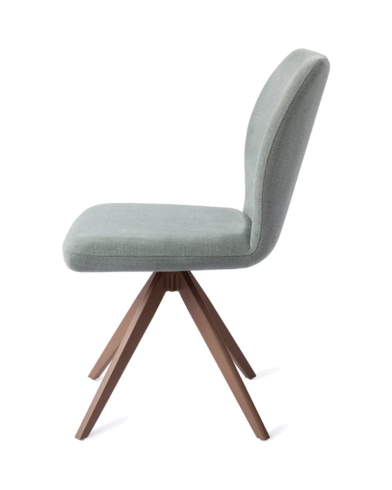 Ikata Esszimmerstuhl von Jesper Home in Breezy Blue, Turn, Braun, Ansicht 2