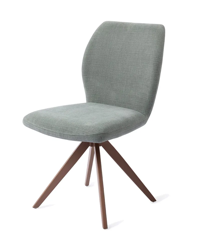Ikata Esszimmerstuhl von Jesper Home in Breezy Blue, Turn, Braun, Ansicht 3
