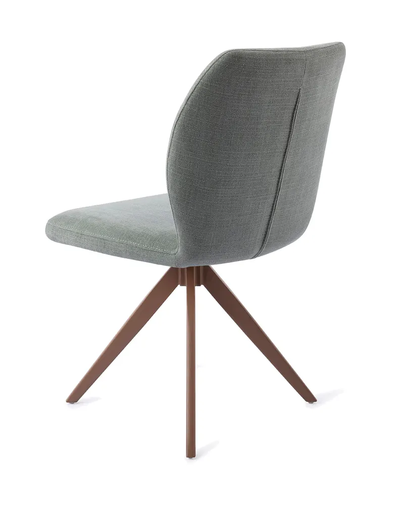 Ikata Esszimmerstuhl von Jesper Home in Breezy Blue, Turn, Braun, Ansicht 4