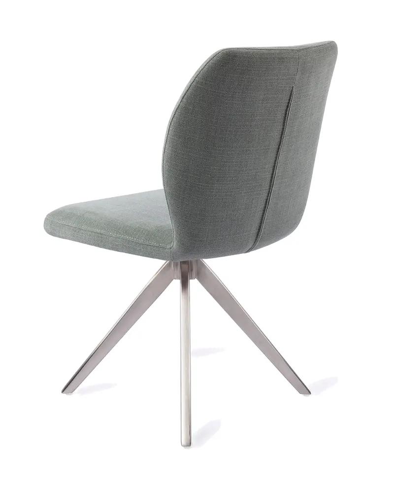 Ikata Esszimmerstuhl von Jesper Home in Breezy Blue, Turn, Edelstahl, Ansicht 4