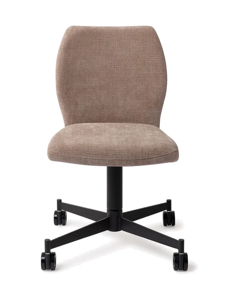 Ikata Esszimmerstuhl von Jesper Home in Mocha Mist, Caster, Schwarz, Ansicht 1