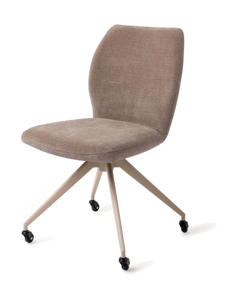 Ikata Esszimmerstuhl von Jesper Home in Mocha Mist, Glide, Beige, Ansicht 3